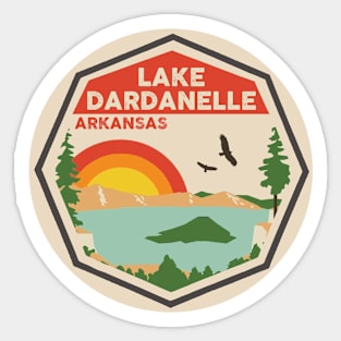 Lake Dardanelle Arkansas Colorful Scene Sticker